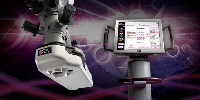 machines used in ORA system for eye lens surgery