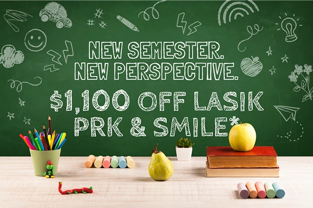 Save $1,100 of LASIK, PRK & SMILE